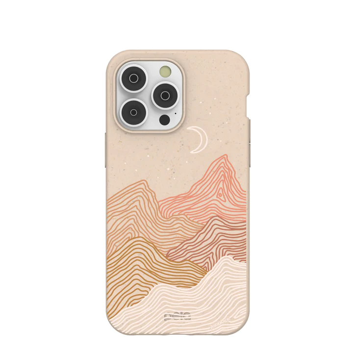 Pelacase Seashell Pink Peaks iPhone 14 Pro Max Case