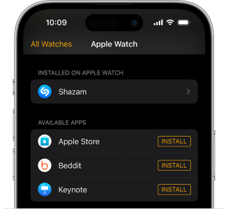 Open the Watch app on your iPhone
